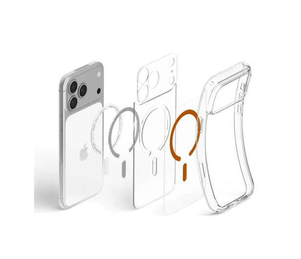 Spigen Ultra Hybrid MagSafe do iPhone 18 Pro/17 Pro (clear orange) - 1586435 - zdjęcie 5